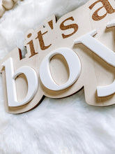 Load image into Gallery viewer, It’s A Boy- Gender Reveal Announcement Sign