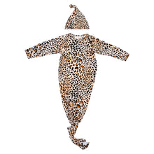 Load image into Gallery viewer, Leopard Knotted Gown: Gown & Hat