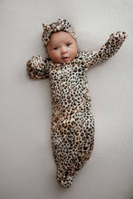 Load image into Gallery viewer, Leopard Knotted Gown: Gown & Hat
