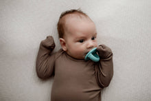 Load image into Gallery viewer, Coco Brown Ribbed Knotted Gown