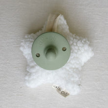Load image into Gallery viewer, Plush Star Pacifier Holder (White)
