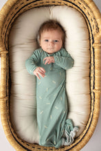 Load image into Gallery viewer, Arrow Print Knotted Gown: Blue Arrows