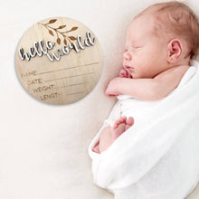 Load image into Gallery viewer, Classic Birth Announcement Disc: Blue