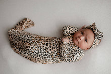 Load image into Gallery viewer, Leopard Knotted Gown: Gown & Hat