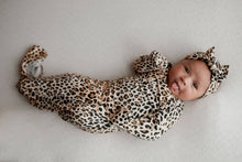 Load image into Gallery viewer, Leopard Knotted Gown: Gown & Hat
