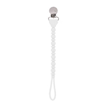 Load image into Gallery viewer, Sweetie Strap-Pacifier Clips: White Beaded