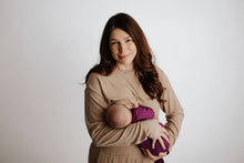 Load image into Gallery viewer, Plum Purple Knotted Gown & Bow