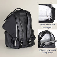 Load image into Gallery viewer, Noir Boss Plus- Backpack Diaper Bag