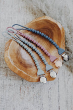 Load image into Gallery viewer, Pacifier Clips- Beaded/ Toast
