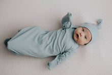 Load image into Gallery viewer, Blue Bird Ribbed Knotted Gown