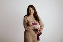Load image into Gallery viewer, Plum Purple Knotted Gown & Bow
