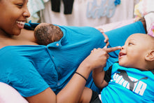 Load image into Gallery viewer, Blue Mommy Labor and Delivery/ Nursing Gown