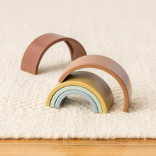 Load image into Gallery viewer, Rainbow Silicone Stacking Toy
