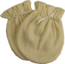 Load image into Gallery viewer, Pastel Cotton Jersey Infant Mittens: Blue