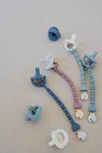 Load image into Gallery viewer, Pacifier Clips- Beaded/ Toast