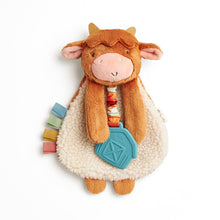 Load image into Gallery viewer, Itzy Lovey Plush Highland Cow- Crinkle/Teether Toy