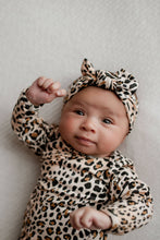Load image into Gallery viewer, Leopard Knotted Gown: Gown & Hat