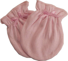 Load image into Gallery viewer, Pastel Cotton Jersey Infant Mittens: Blue