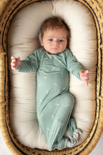 Load image into Gallery viewer, Arrow Print Knotted Gown: Blue Arrows