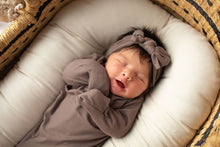 Load image into Gallery viewer, Coco Brown Ribbed Knotted Gown