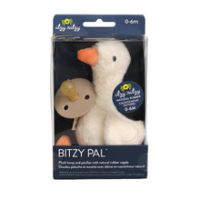 Load image into Gallery viewer, Bitzy Pal Natural Rubber Pacifier & Plush: Goose
