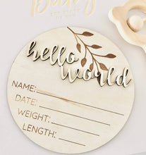 Load image into Gallery viewer, Classic Birth Announcement Disc: Blue