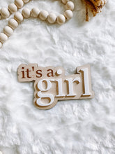 Load image into Gallery viewer, It’s A Girl- Gender Reveal Announcement Sign