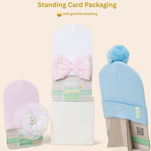 Load image into Gallery viewer, Ilybean Little SIS White Bow Newborn Girl Hat Baby Girls: Newborn