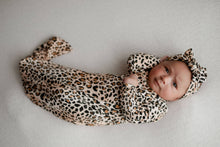 Load image into Gallery viewer, Leopard Knotted Gown: Gown & Hat