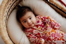 Load image into Gallery viewer, Wild Child Floral Knotted Gown: Gown & Hat