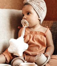 Load image into Gallery viewer, Plush Star Pacifier Holder (White)