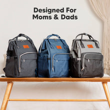 Load image into Gallery viewer, Original Diaper Bag Backpack, Baby Bags with Changing Pad: Navy Blue