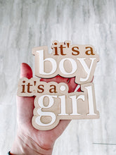 Load image into Gallery viewer, It’s A Boy- Gender Reveal Announcement Sign