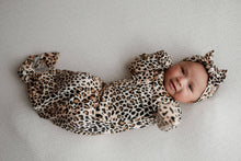 Load image into Gallery viewer, Leopard Knotted Gown: Gown & Hat