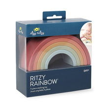 Load image into Gallery viewer, Rainbow Silicone Stacking Toy