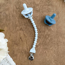 Load image into Gallery viewer, Sweetie Strap-Pacifier Clips: White Beaded