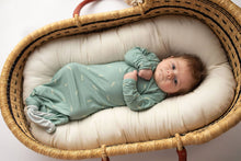 Load image into Gallery viewer, Arrow Print Knotted Gown: Blue Arrows