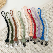 Load image into Gallery viewer, Sweetie Strap-Pacifier Clips: White Beaded