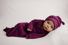 Load image into Gallery viewer, Plum Purple Knotted Gown & Bow