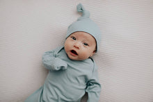 Load image into Gallery viewer, Blue Bird Ribbed Knotted Gown