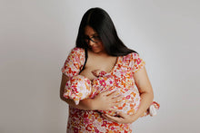 Load image into Gallery viewer, Wild Child Floral Knotted Gown: Gown & Hat