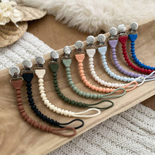 Load image into Gallery viewer, Sweetie Strap-Pacifier Clips: White Beaded