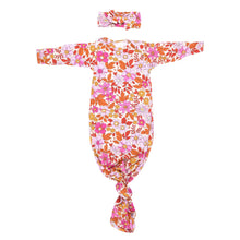 Load image into Gallery viewer, Wild Child Floral Knotted Gown: Gown & Hat