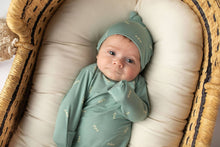 Load image into Gallery viewer, Arrow Print Knotted Gown: Blue Arrows