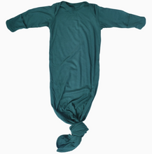 Load image into Gallery viewer, Forest Green Ribbed Knotted Gown