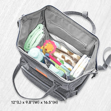 Load image into Gallery viewer, Diaper Bag Backpack (Classic Gray)