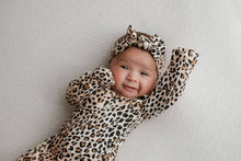 Load image into Gallery viewer, Leopard Knotted Gown & Bow