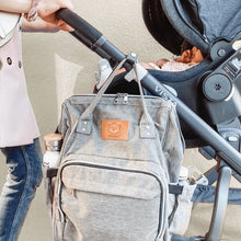 Load image into Gallery viewer, Diaper Bag Backpack (Classic Gray)