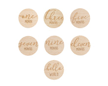 Load image into Gallery viewer, Wooden Reversible Milestone Photo Cards