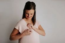 Load image into Gallery viewer, Heavenly Pink Mommy Labor and Delivery/ Nursing Gown